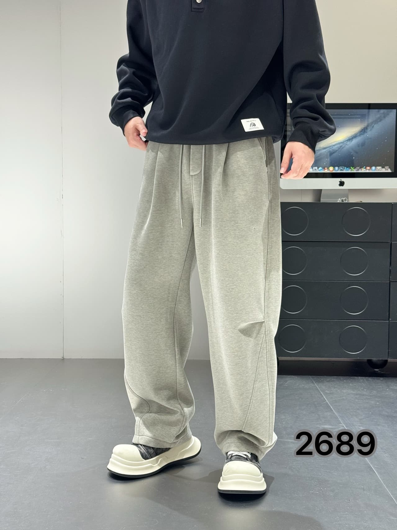 Heather Grey Jogger Sweatpants