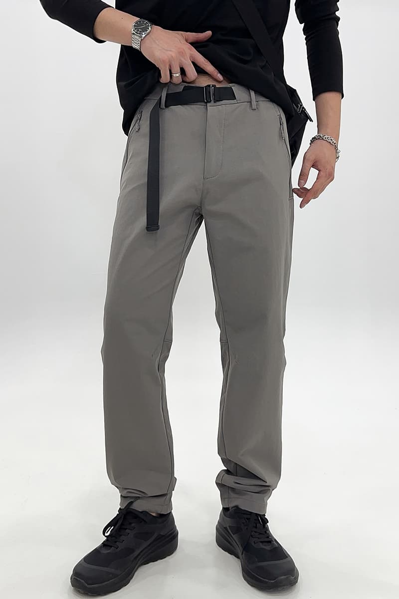 Charcoal Belted Trousers